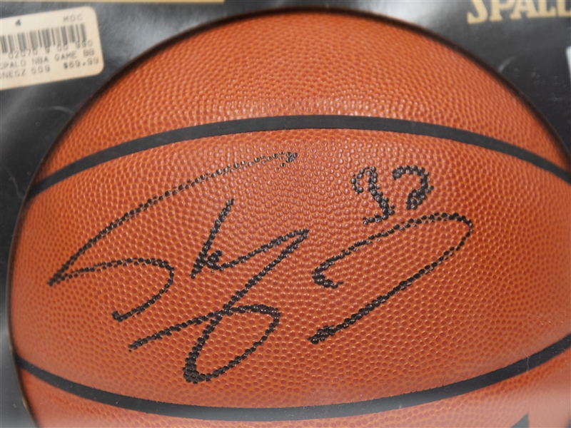 Shaquille O'Neal Autographed Spalding Official NBA Game Ball (JSA Auction Letter)