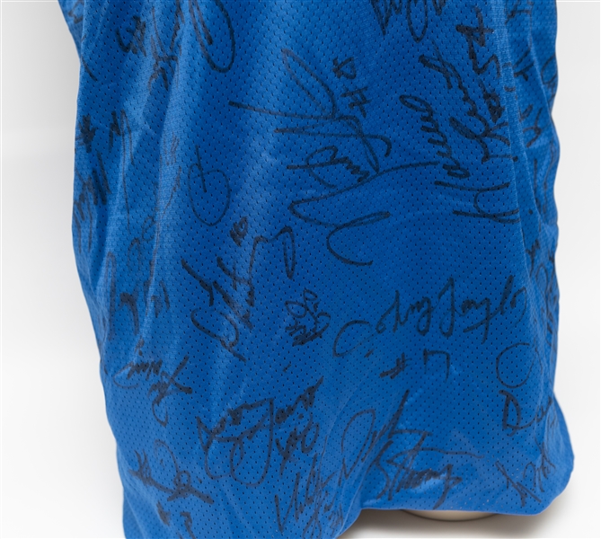 Lot of (2) Autographed Orlando Magic Jerseys w. 1 Multi-Signed (50+) Autographs w. Howard, Wilkins, Hill, McGrady, Kemp, Price and Others (JSA Auction Letter)
