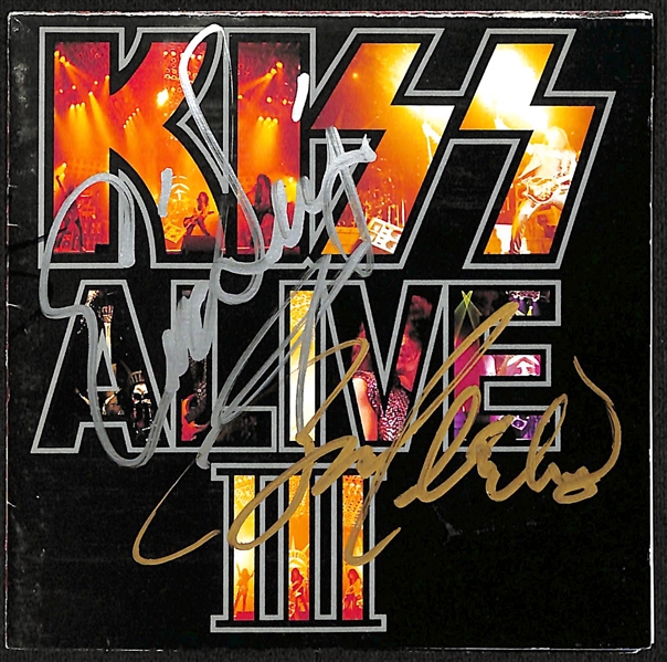 KISS Multi Signed CD Booklet w. Gene Simmons, Paul Stanley, Eric Singer, and Bruce Kulick Rare (JSA LOA)