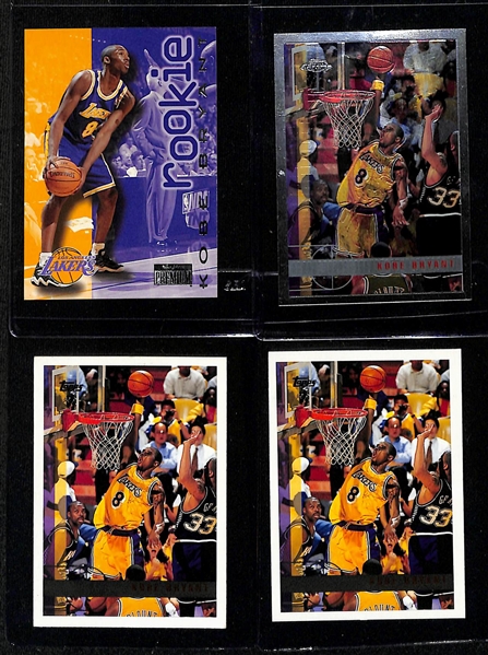Lot of (15) Mostly Kobe Bryant Basketball Cards w. (4) Rookies and More