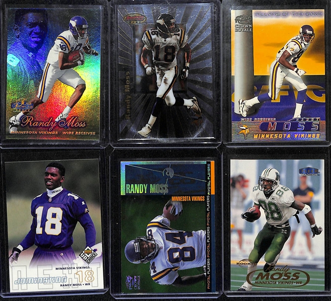 Lot of (19) Mixed Sports Lot w. Rookies of Randy Moss, Kobe Bryant and Allen Iverson