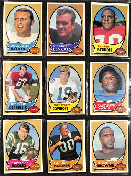  Lot of (400+) 1969-1975 Topps Football Star & Common Cards w. 1972 Jim Plunkett RC