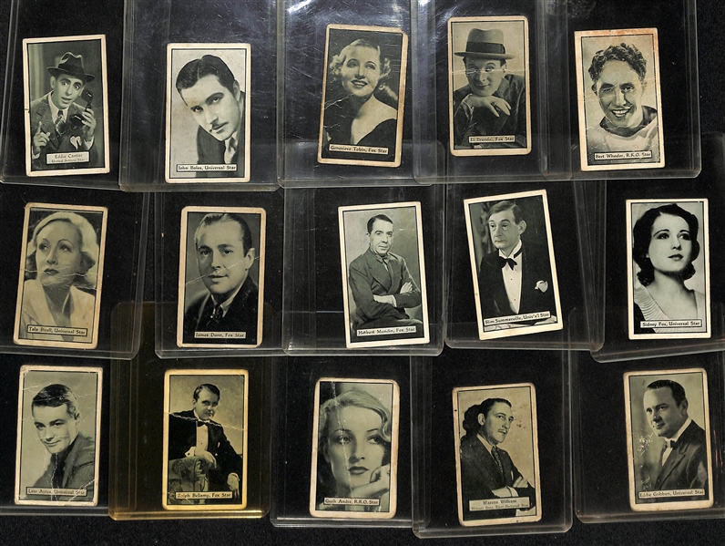Lot of (20) 1892 N75 Floral Beauties by Duke's Cigarettes Cards & (80+) Non-Sport Cards c. 1920s-1940s