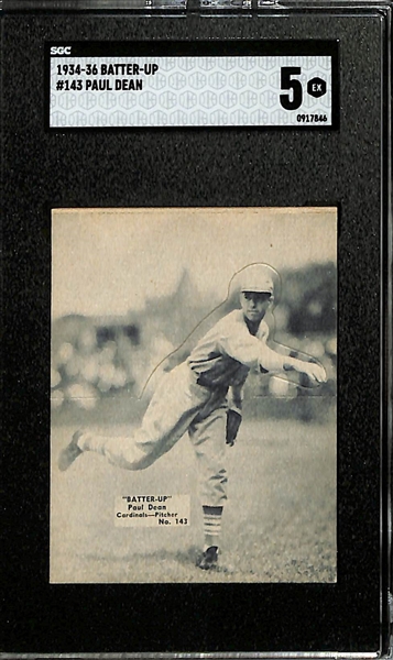 1934-36 Batter-Up #143 Paul Dean Graded SGC 5
