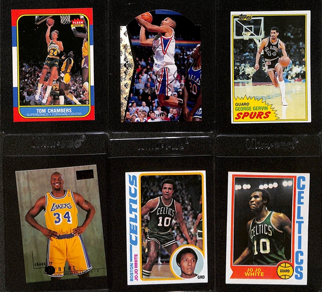 Basketball Card Lot w. 1994-95 Skybox Emotion Michael Jordan N-Tense Insert SGC 9.5 & Rookies of Bill Walton, Shaquille O'Neal, A. Hardaway, & Bernard King