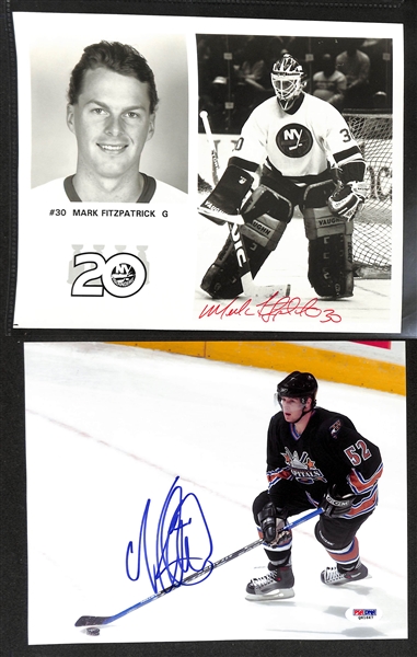 Lot of (14) Hockey Autographs Inc. Gordie Howe 8.5x11 UDA Hockey Heroes (PSA/DNA), Jeremy Roenick Photo, + (JSA Auction Letter)