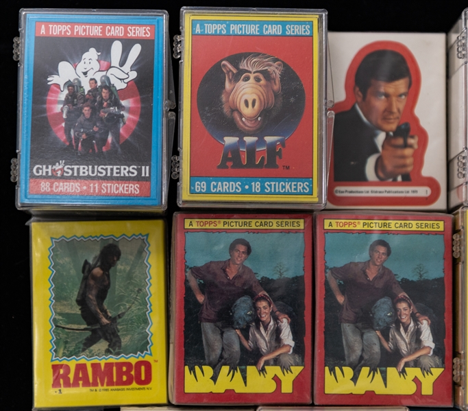 Lot of (14) 1980s and 1990s Non Sport Complete/Near Complete Sets inc. Topps Ghostbusters 2, Topps Buck Rogers, +