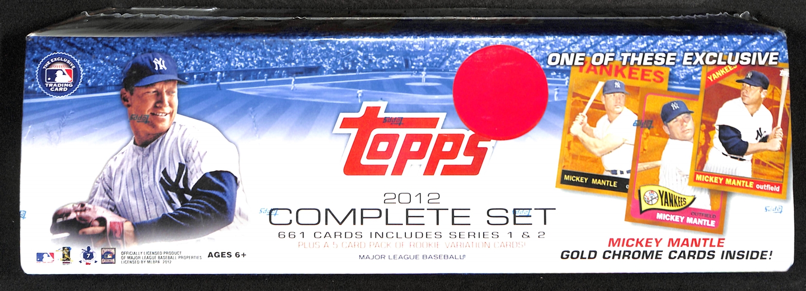 Lot of (2) Factory Sealed Topps Baseball Complete Sets - 1999, 2012 (Mantle Gold Chrome)