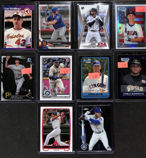 Over 175 Baseball Rookie Cards (Most from the Past 35 Years) Inc. Griffey Jr., Deion Sanders, Jim Thome, Bo Jackson, Anthony Volpe, F. Thomas, Piazza, Alonso, +