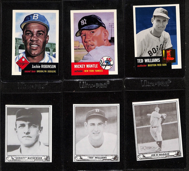 Lot of (3) Complete Reprint Sets - 1940 Play Ball (240 cards - 1983), 1953 Topps Archives (337 cards - 1991), 1953 Bowman Set (224 cards - 1983) 