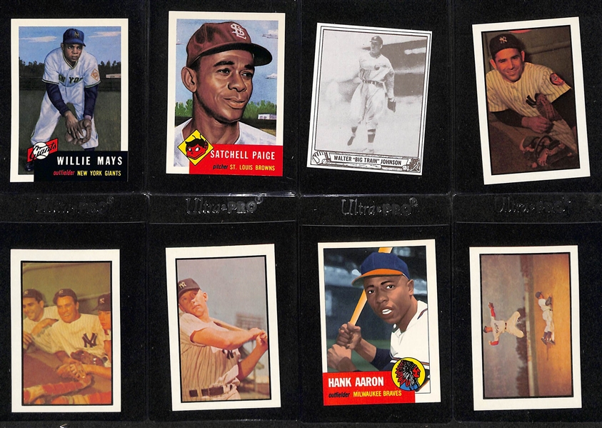 Lot of (3) Complete Reprint Sets - 1940 Play Ball (240 cards - 1983), 1953 Topps Archives (337 cards - 1991), 1953 Bowman Set (224 cards - 1983) 