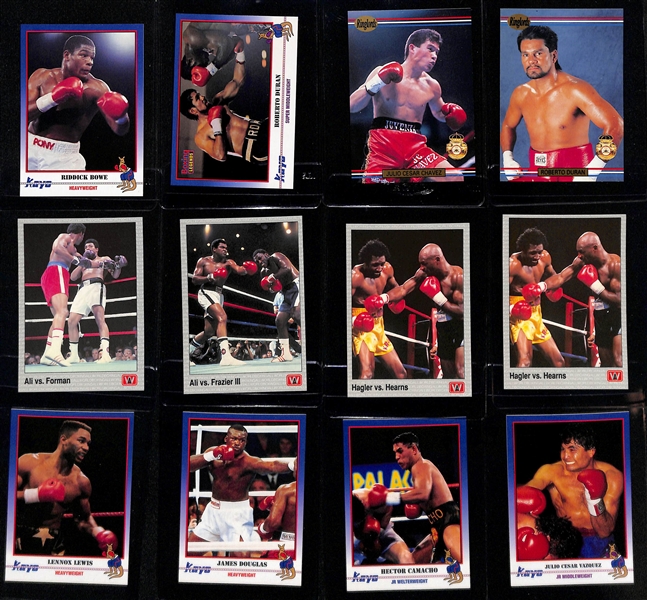 Lot of (500+) 1990s Boxing Cards Loaded with Stars + Rookies- Ali, Sugar Ray Leonard, Ray Mercer, +