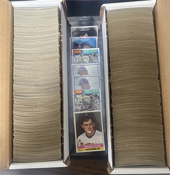Lot of (2) 1976 Topps Baseball Partial Sets - Most Key Cards Included