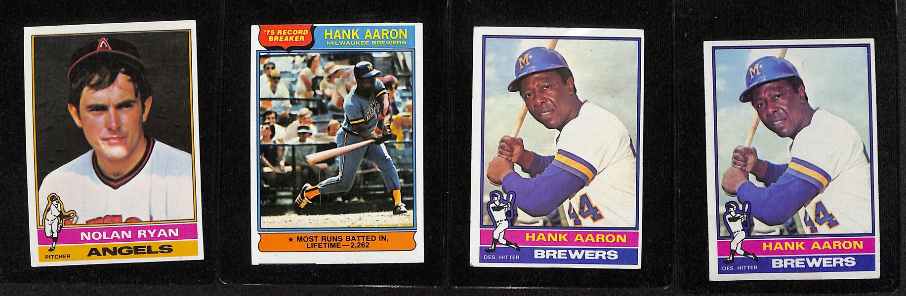 Lot of (2) 1976 Topps Baseball Partial Sets - Most Key Cards Included