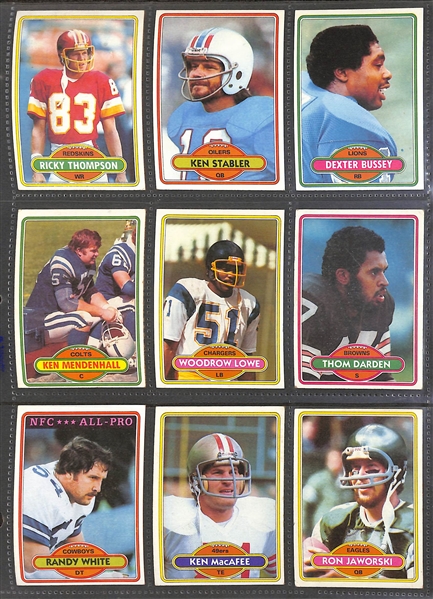1980 Topps Football Complete Set of 528 Cards w. Phil Simms Rookie Card