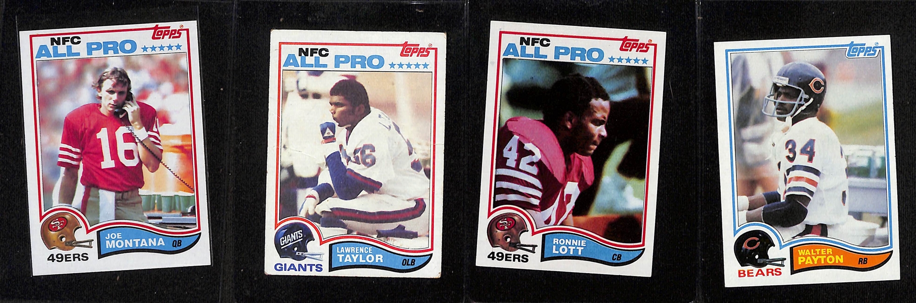 1982 Topps Football Complete Set of 528 Cards w. Lawrence Taylor (cr) & Ronnie Lott Rookies