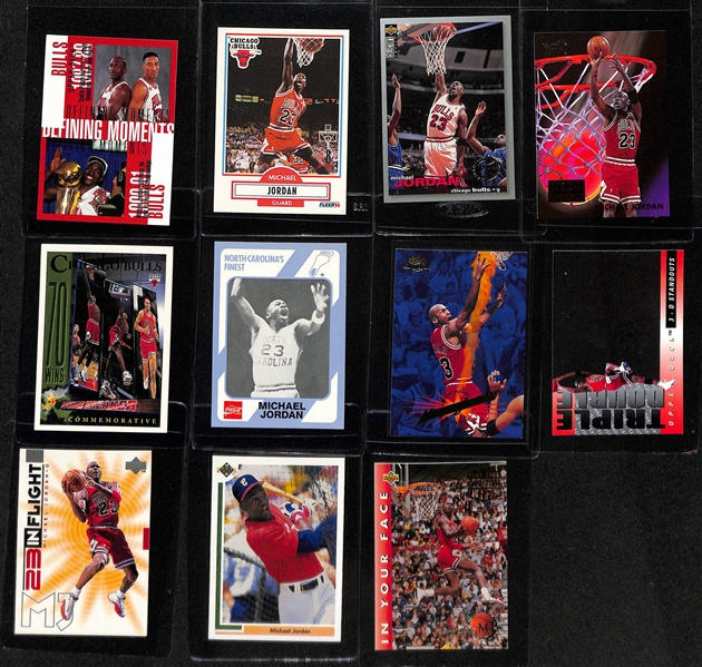 Lot of (45+) Michael Jordan Cards inc. Inserts and More - Topps Finest, Upper Deck, SkyBox, Topps, Fleer, +