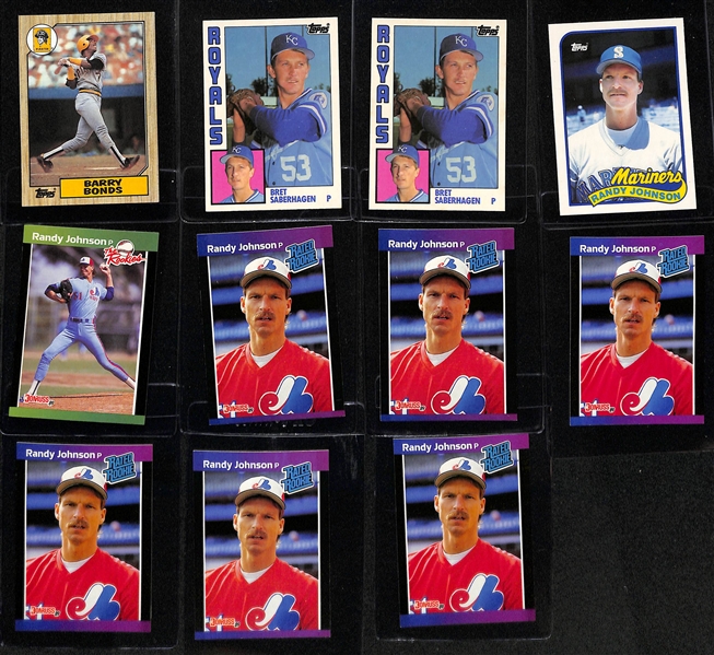 Lot of (50+) 1980s Baseball Rookie Cards inc. Don Mattingly, Kirby Puckett, Mark McGwire, Ryne Sandberg, Wade Boggs, (2) Darryl Strawberry, +