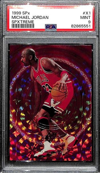 1999-00 SPx Michael Jordan Spxtreme Insert Card Graded PSA 9