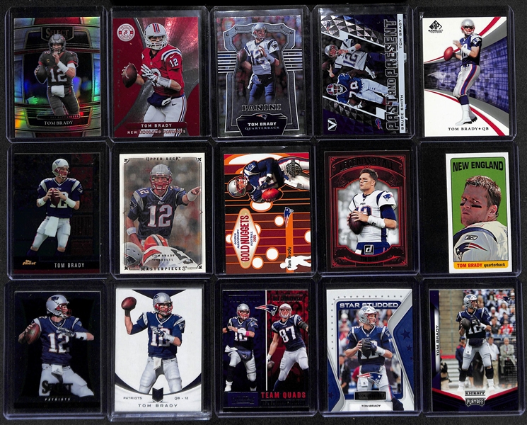 Lot of (150+) Tom Brady Cards w/ Inserts, Parallels, and Chrome