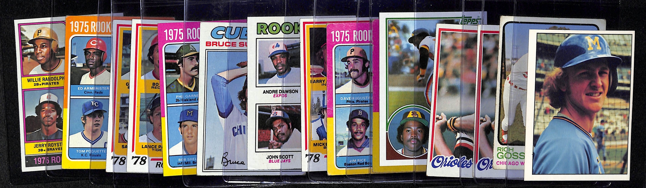 Lot of (15) Baseball Superstar Rookie Cards inc. Robin Yount, Rich Gossage, (2) Eddie Murray, Tony Gwynn, (2) Jim Rice, +