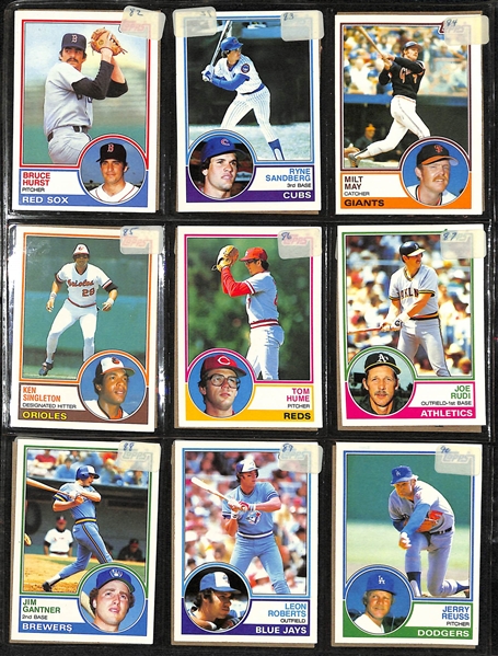 1983 Topps Baseball Complete Set in Binder (Boggs, Gwynn, Sandberg Rookies)