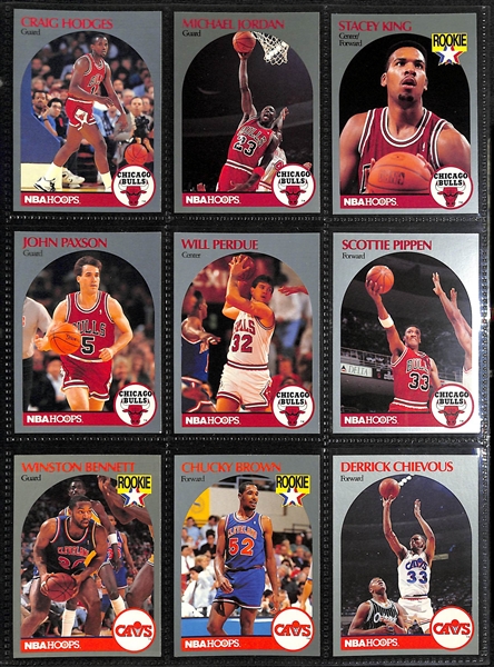 Mixed Lot of Sports Cards inc. 1952 Topps Official Reprint Partial Set, 1989-90 NBA Hoops Series 1 Complete Set, +