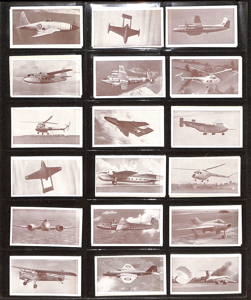 1954 Modern Aircraft Partial Set (42 of 50 Cards) by Sweet Cigarettes