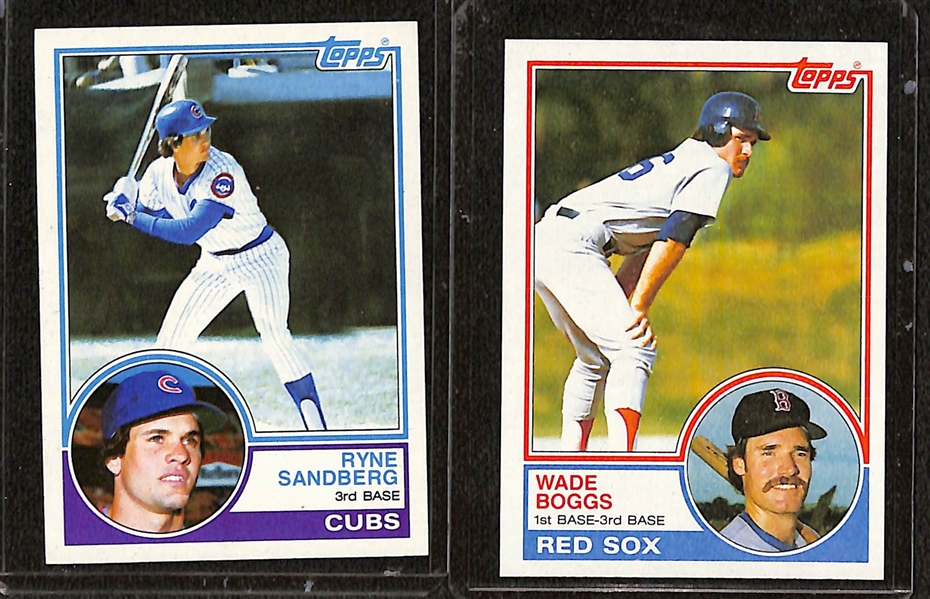 1983 Topps Complete Baseball Set of 792 Cards w. Sandberg/Boggs/Gwynn Rookies
