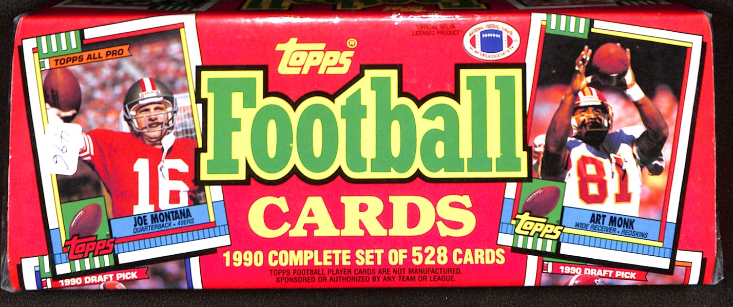 Sealed 1990 Topps Football Complete Set  528 Cards