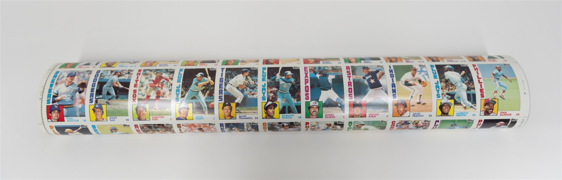 1984 Topps Baseball Uncut Sheet w. Don Mattingly Rookie, Darryl Strawberry Rookie, Mike Schmidt, Nolan Ryan, More