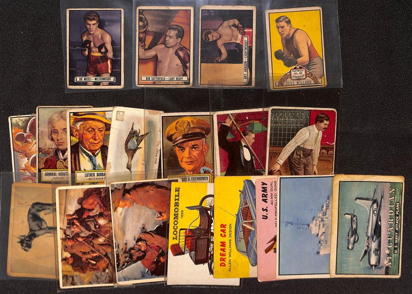 Lot of (85) 1910-1956 Varied Subject Non-Sports Cards from Various Manufacturers w. 1956 Topps Jets