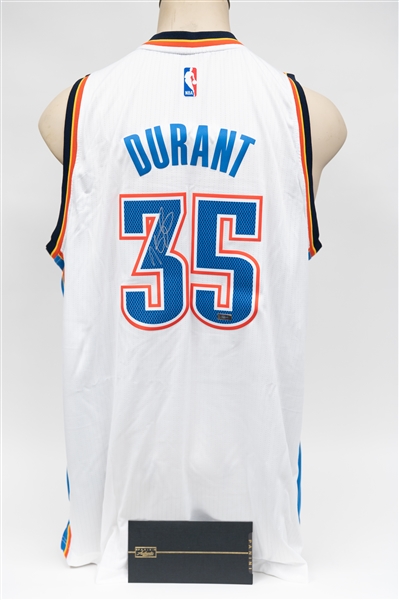 Panini Authentic Kevin Durant Signed 2014 Authentic Adidas Swingman Oklahoma City Jersey.  Panini Authentic COA w. Original Box.  Size XL.