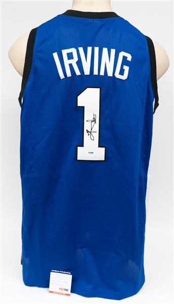 Kyrie Irving Signe Duke Blue Devils Style Jersey (PSA/DNA Style Jersey)