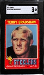 1971 Topps Terry Bradshaw Rookie Card #156 Graded SGC 3