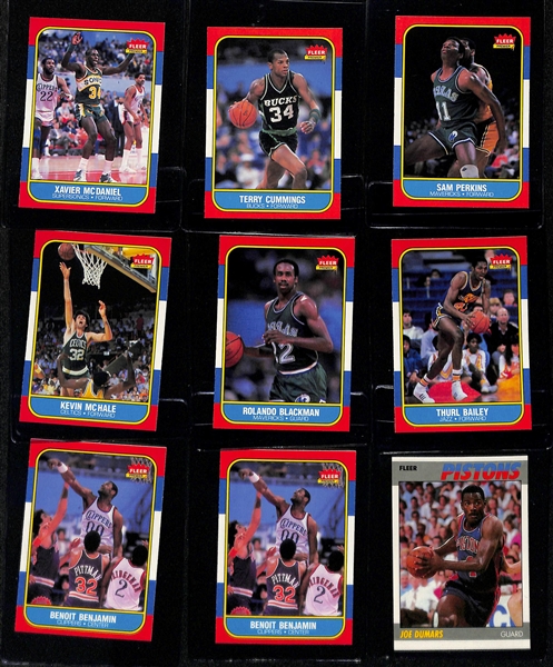 Lot of (20) 1986-87 & 1987-88 Fleer Basketball Cards inc. (2) Isiah Thomas Rookies, Chris Mullin Rookie, +