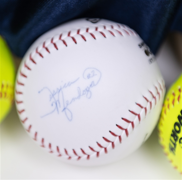 (5) Signed Team USA Softball Items - Jenny Finch Signed USA Jersey (PSA/DNA) & (4) Signed Softballs (Finch, Monica Abbott, Caitlyn Lowe, Jessica Mendoza) - JSA Auction Letter