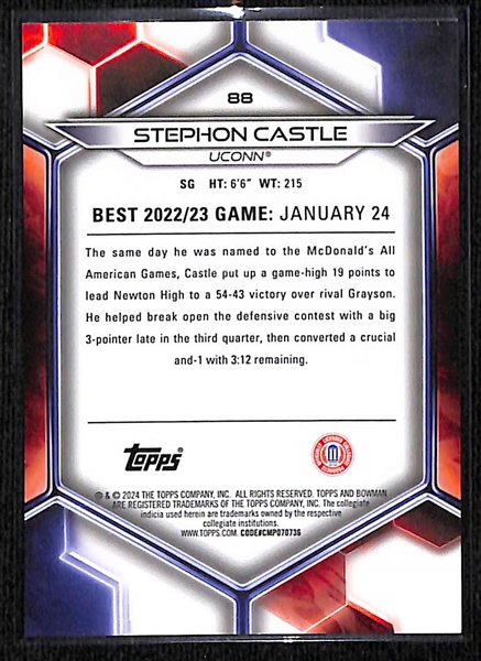 2024 Bowmans Best University Stephon Castle Rookie Superfractor 1/1