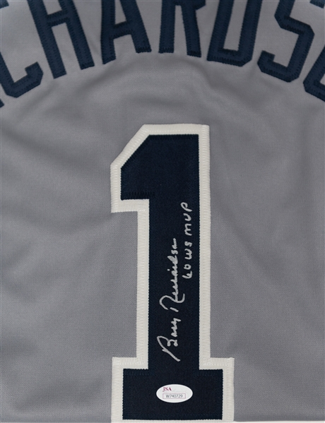 (2) Signed Baseball Jerseys - Jim Palmer (HOF - Orioles - JSA COA) & Bobby Richardson (Yankees - JSA COA)