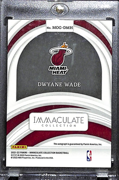 2021-22 Immaculate Collection Dwayne Wade Marks of Greatness Autograph (#/25)