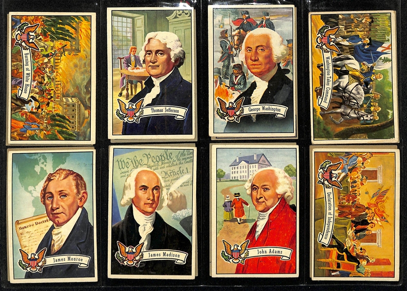 1956 Topps US Presidents Complete Set of 36 Cards