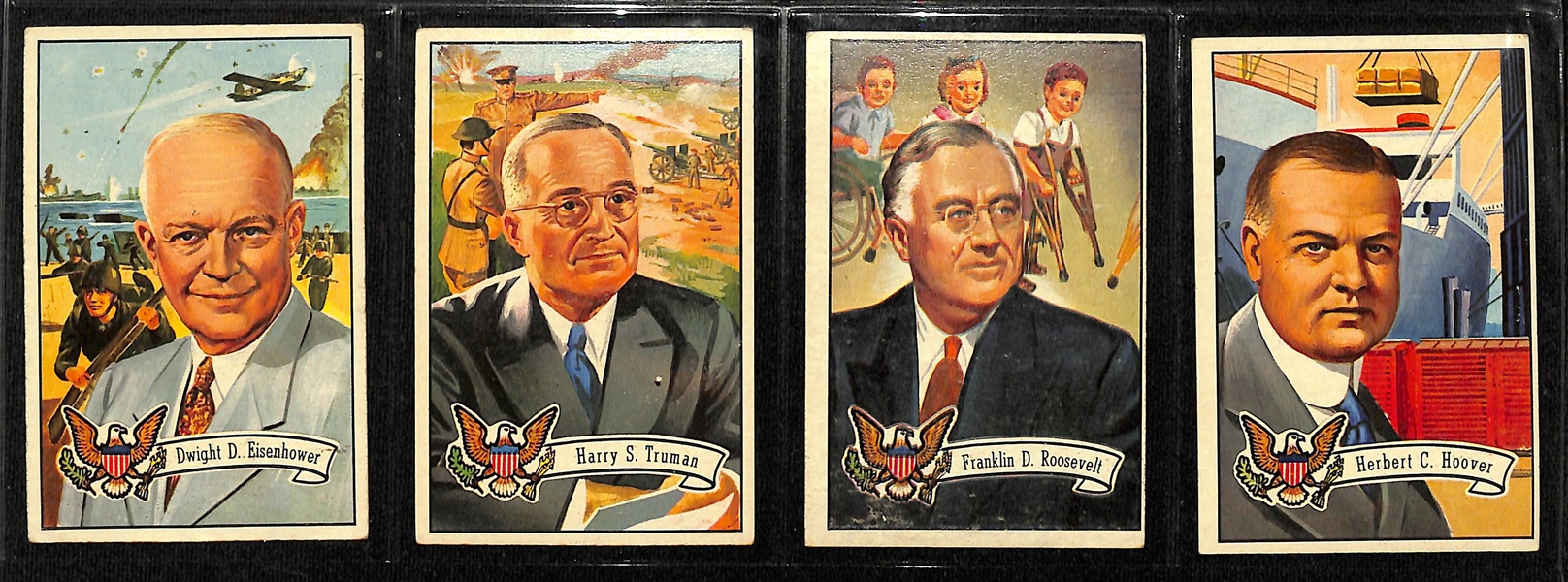1956 Topps US Presidents Complete Set of 36 Cards