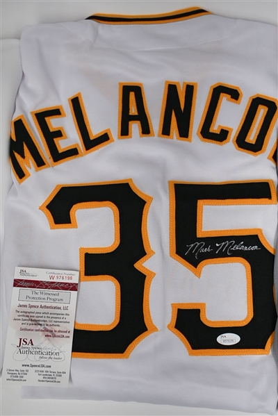 (3) Signed Baseball Jerseys - RA Dickey (Mets - JSA Sticker), Mark Teixeira (USA World Baseball Classic - MLB Sticker) & Mark Melancon (Pirates - JSA COA)