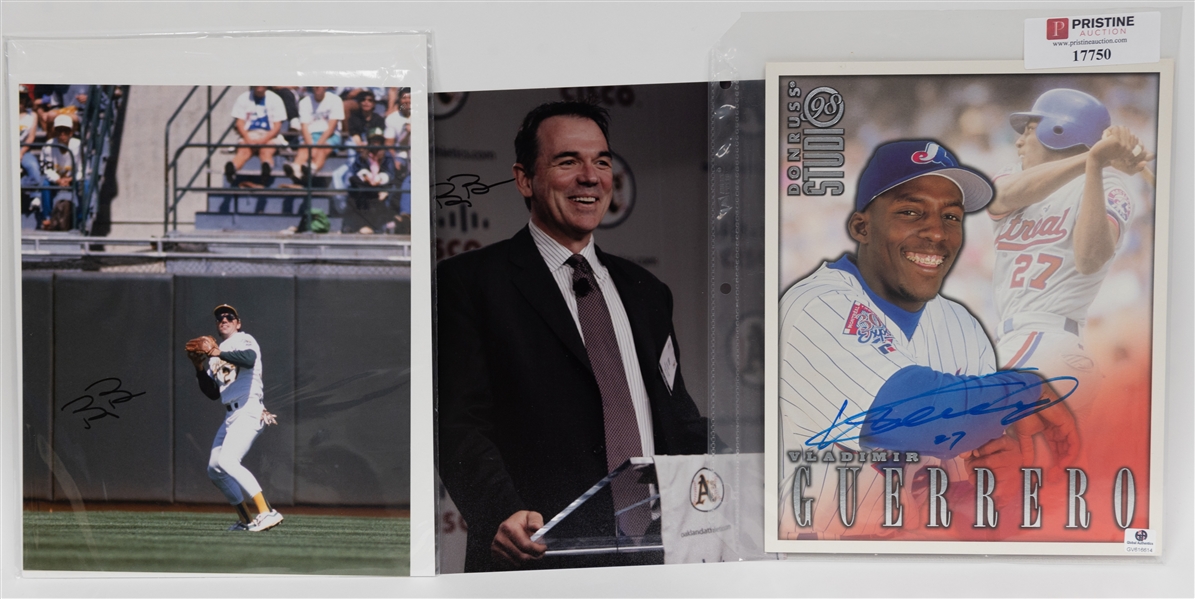 Lot of (21) Signed 8x10 Baseball Photos w. Nolan Ryan, Eddie Mathews, Lou Burdette, Enos Slaughter, Bobby Richardson, + (JSA Auction Letter)
