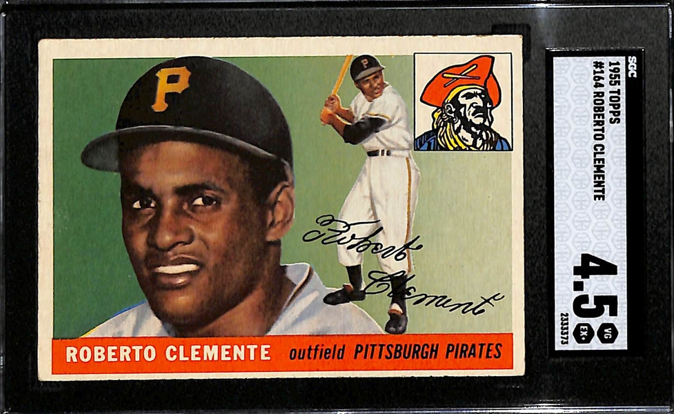 1955 Topps Roberto Clemente Rookie Card #164 Graded SGC 4.5