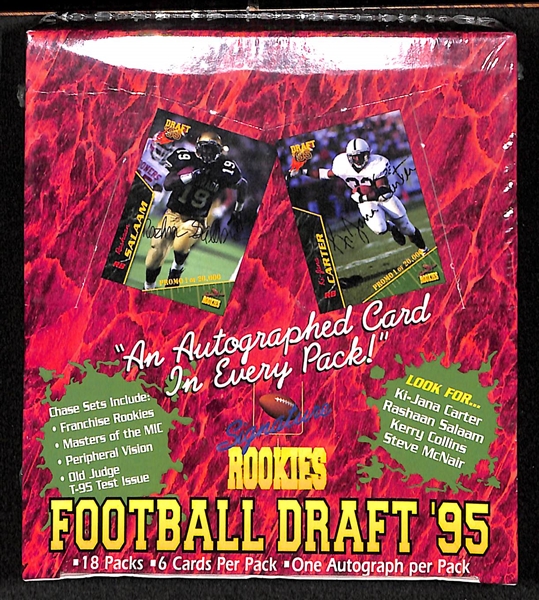 1995 Signature Rookies Draft Football Box