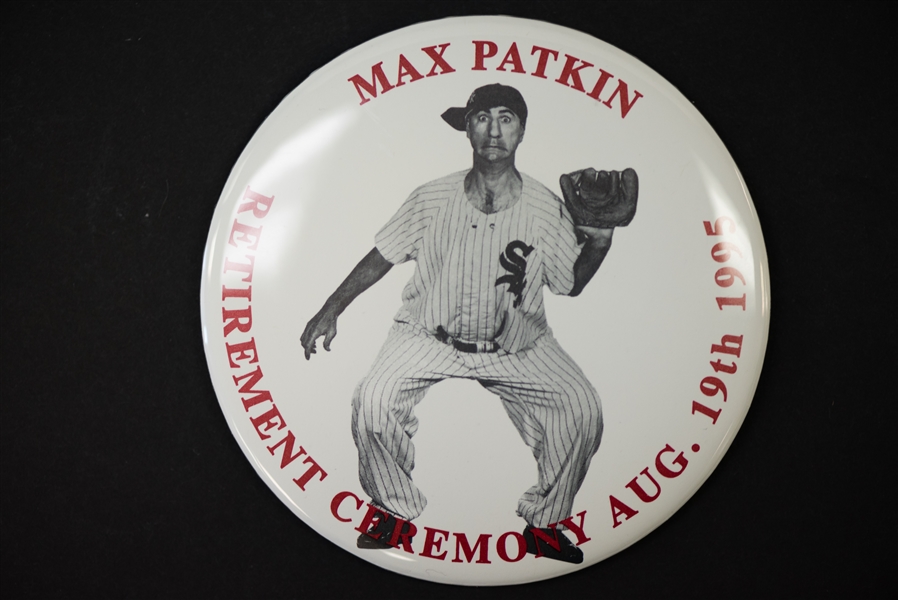 Max Patkin Signed Baseball & Card Display - The Clown Prince of Baseball