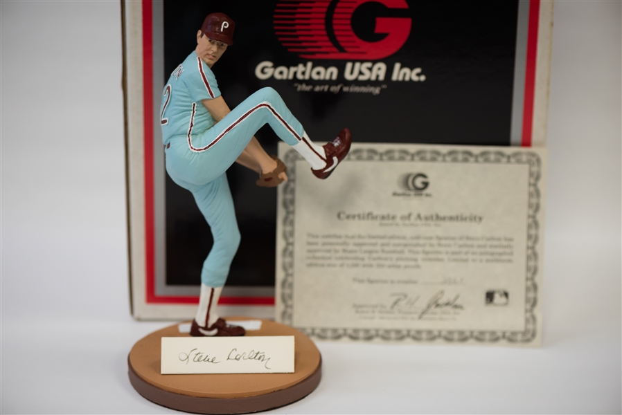 Steve Carlton Signed Gartlan Figurine