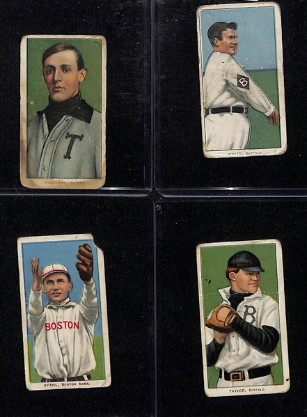 Lot Of 4 1909 T206 Cards w. White