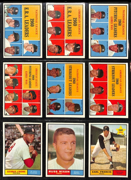 Lot Of 324 Different 1961 Topps Baseball Cards w. Clemente